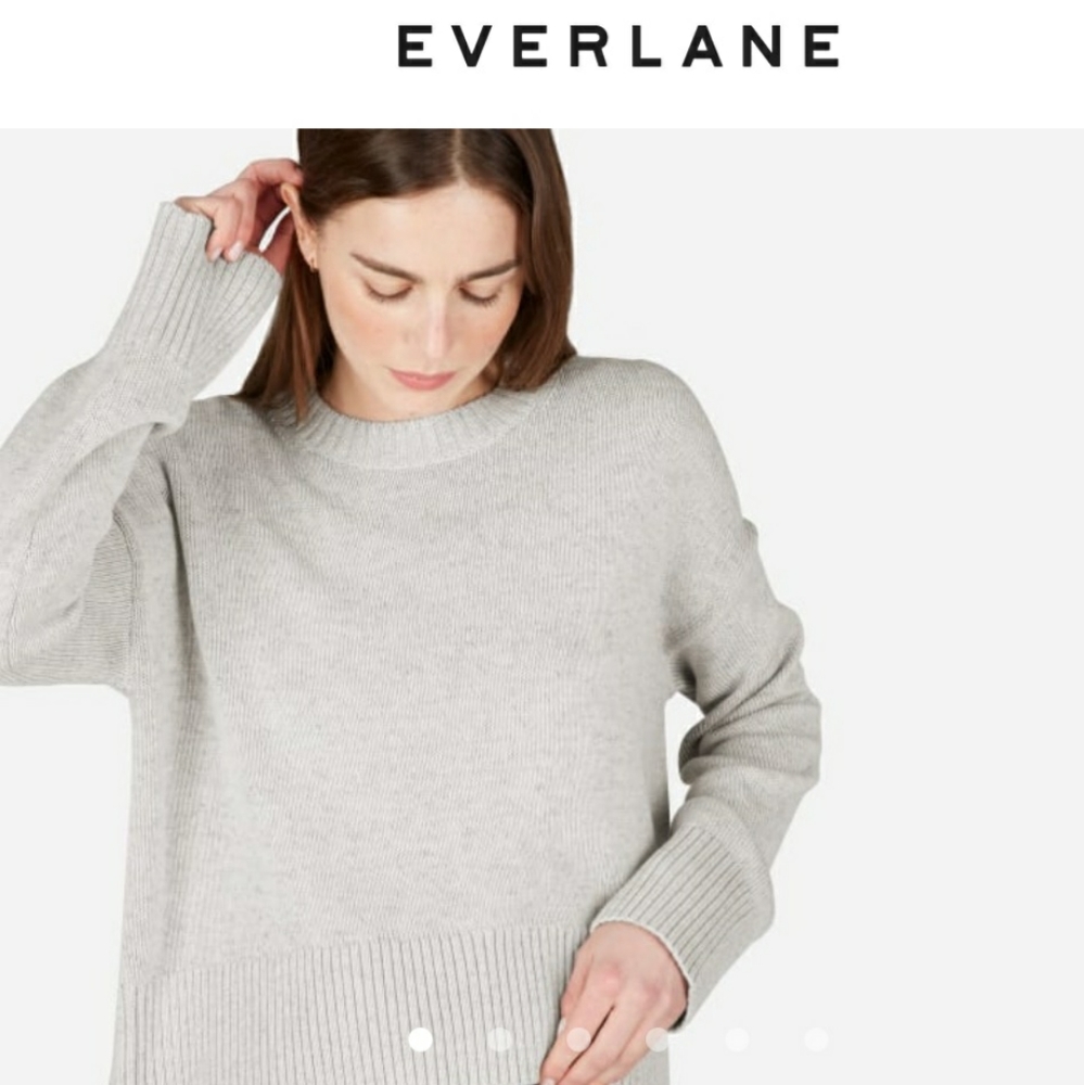 Everlane The Soft Cotton Square Crew Sweater M